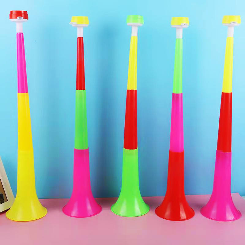 Wholesale Custom Advertising Plastic Trombone Bulk Trumpet Toy Vuvuzela For Football Events Soccer Fan Horn Vuvuzela