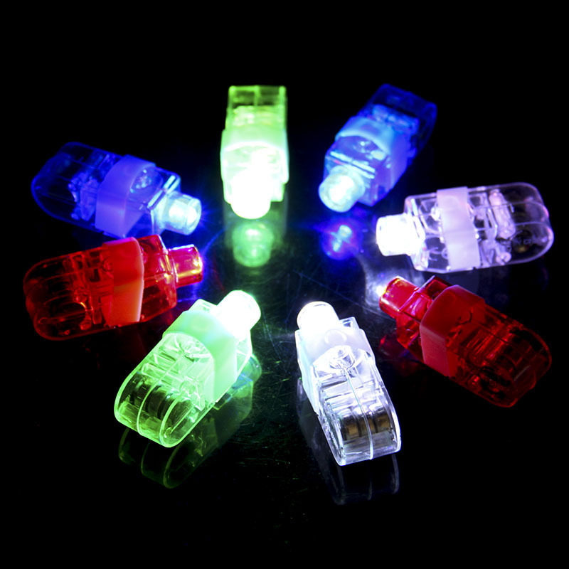 LED Party Finger Lights for Kids LED Finger Flashlight Light Up Finger Ring Toys for Party Favor Halloween Raves Concert Shows