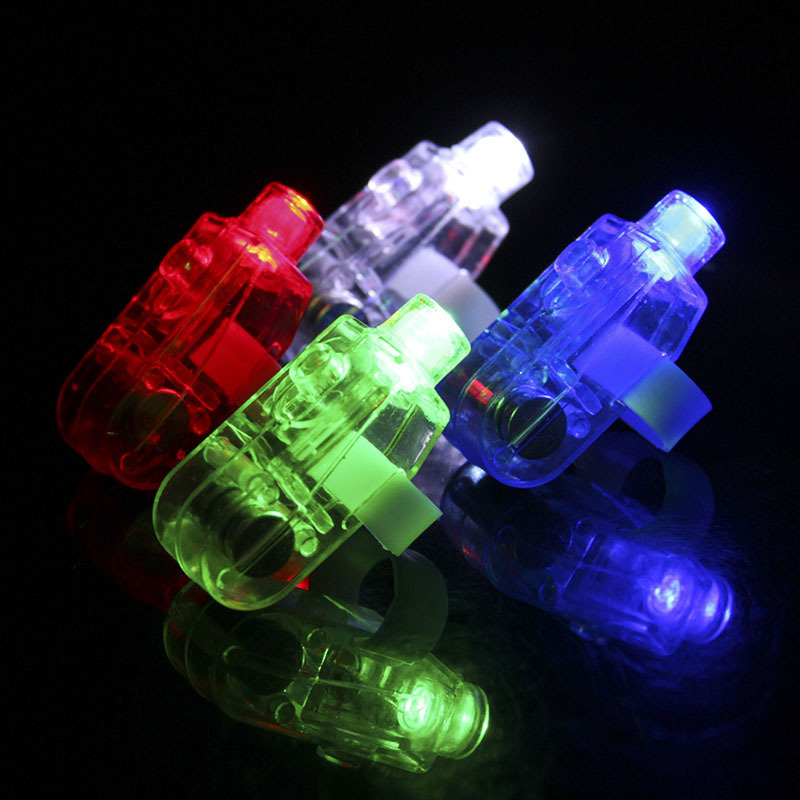 LED Party Finger Lights for Kids LED Finger Flashlight Light Up Finger Ring Toys for Party Favor Halloween Raves Concert Shows