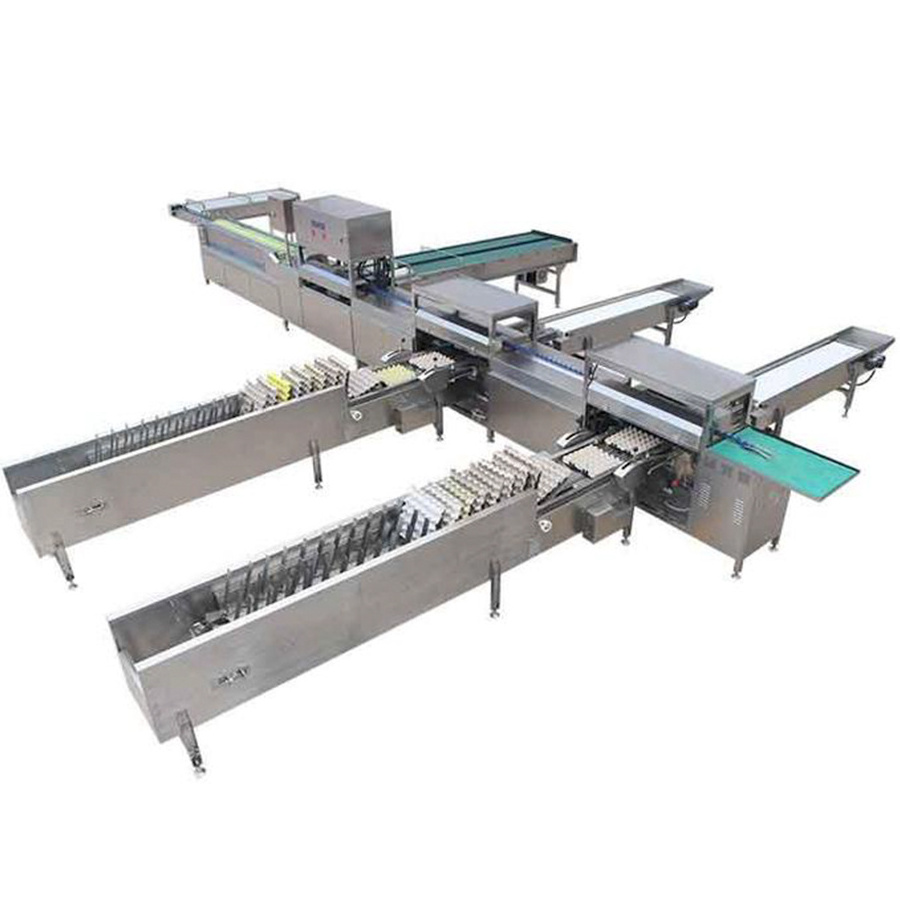 High Efficiency Egg Processing Line with Cleaning and Grading Industrial chicken Eggs Washing Machine