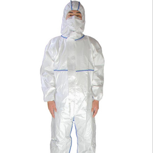 disposable non woven protective clothing coveralls with shoe cover ppe protection men's suits