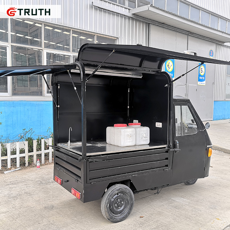 Truth 2022 Street Tricycle 3 Wheel Ice Cream Beer Food Cart  Mobile Food Van For Sale In USA