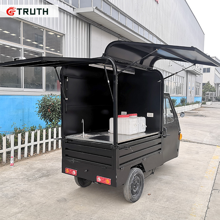 Truth 2022 Street Tricycle 3 Wheel Ice Cream Beer Food Cart  Mobile Food Van For Sale In USA