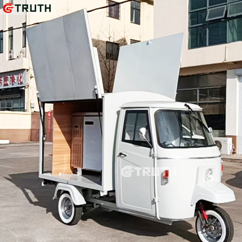 Beer Cocktail Bar Ice Cream Cart Mobile Tuk Tuk Tricycle Pedicab Electric Food Cart For Sale