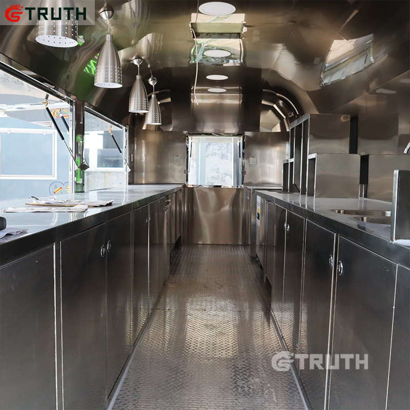 TRUTH Promotion hot dog cart trailer churros cart food vending cart mobile kitchen Airstream catering food trailer