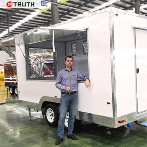 TRUTH CE certificate Mobile Fast Food Van Coffee Carts Food Trailer  For Sale china ice cream pizza truck catering