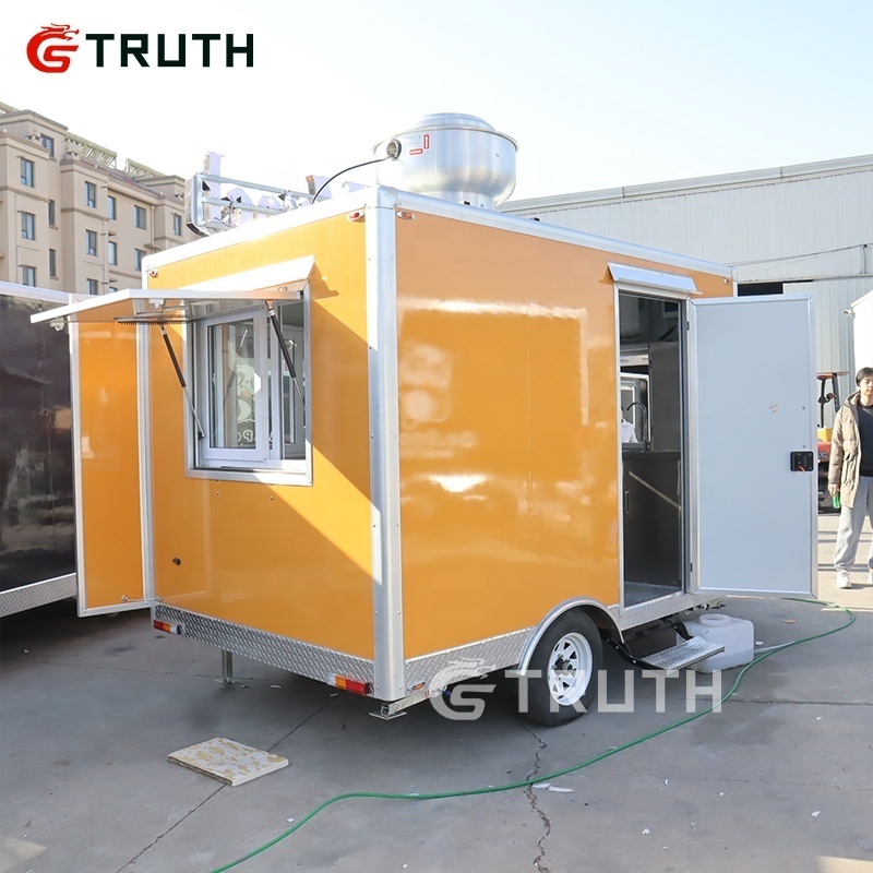 Legal Registration Ice Cream Cart And Vending Granita Ice Slush Machine Cart Trailer Truck Cart Trailers For Fast Food