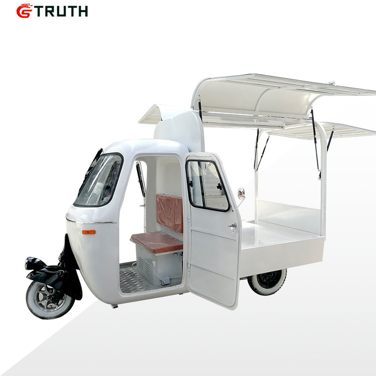 Electric Mobile Fast Food Tricycle Vending Cart For Coffee Bike And Ice Cream Bikes For Sale