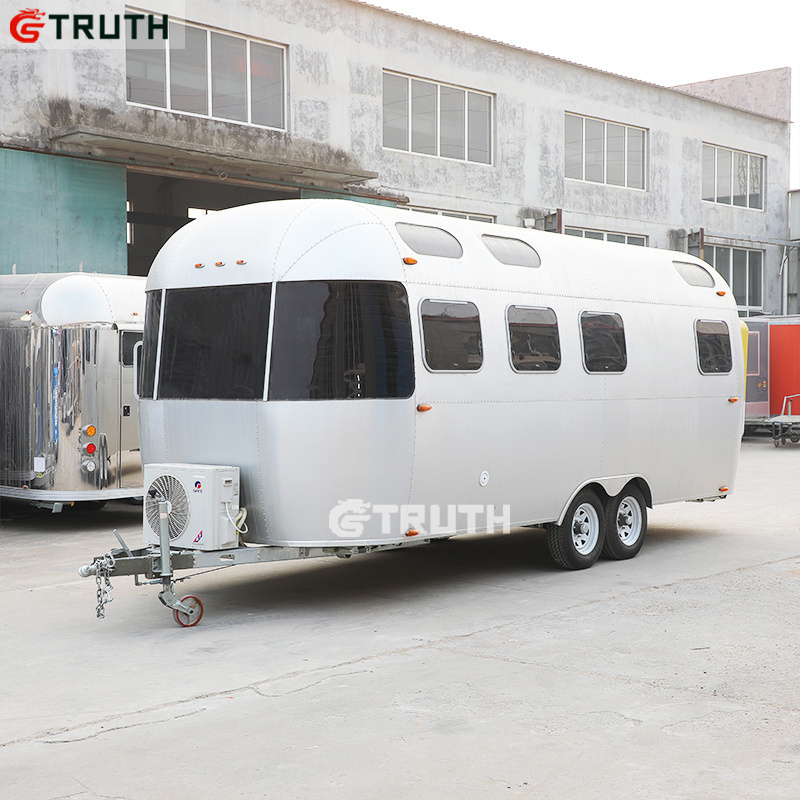 china travel Rv crepe mobile trailer airstream camper caravan food truck with full kitchen equipment