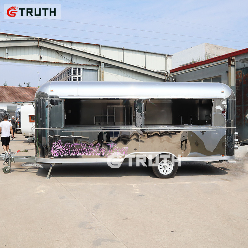 TRUTH Promotion hot dog cart trailer churros cart food vending cart mobile kitchen Airstream catering food trailer