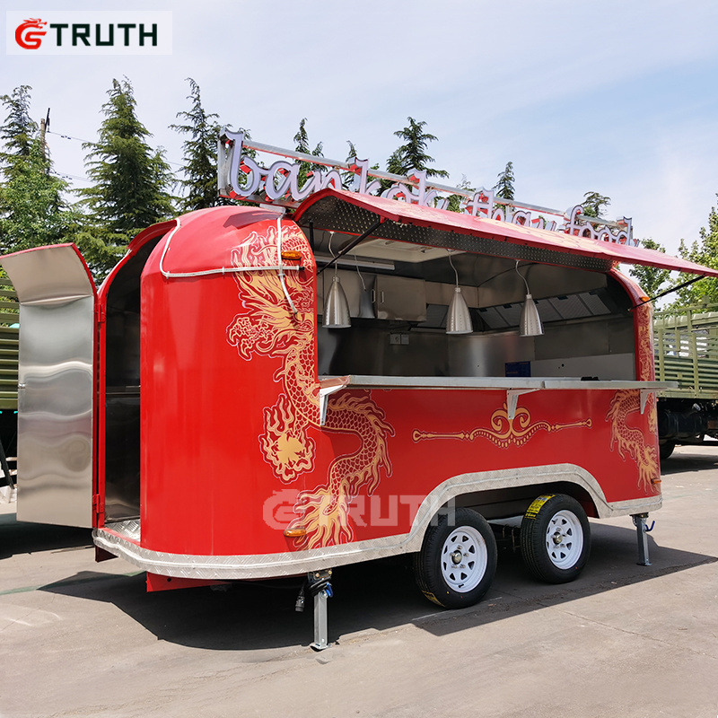 kebab ce approved snack food car burger truck mobile airstream food trailers with equipments