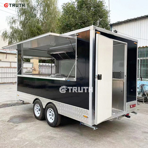 Mobile Bbq Coffee Hot Chocolate Vending Machine Food trailer Cart Shawarma fully equipped food trucks