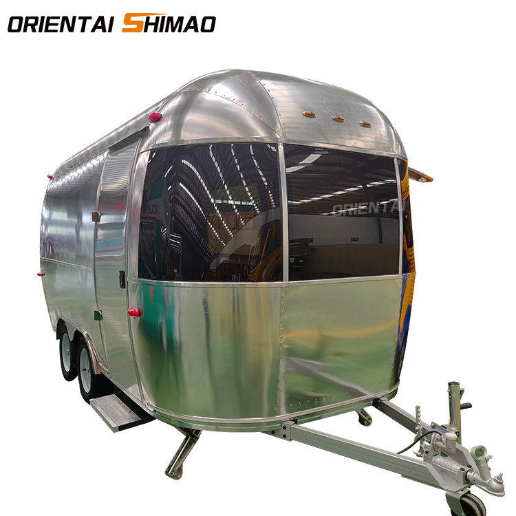 snack food truck airstream fast food trailer scooter food cart