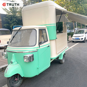 electric tricycle trolley food cart bicycle ape motorcycle coffee ice cream churros catering trailer fast food truck for sale