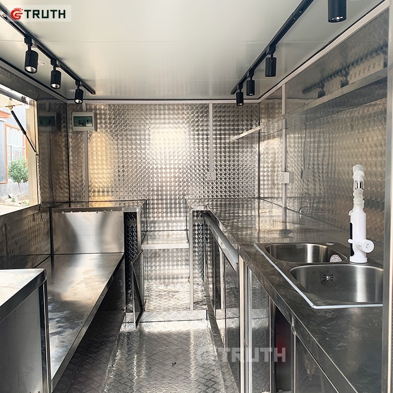 china full kitchen equipment pizza trailers crepe custom ice cream usa food truck in saudi arabia