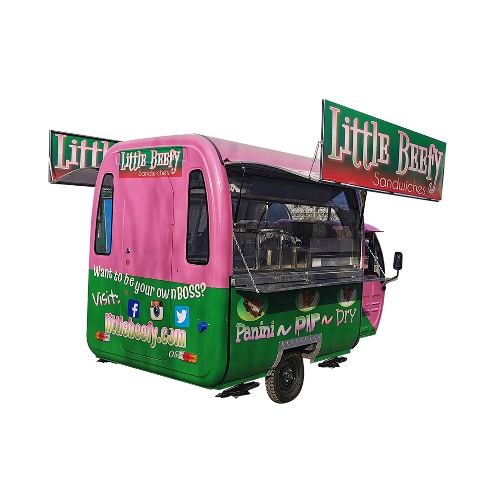 TUNE Top Grade Popular Best Selling Food Cart Electric Japanese Food Cart Tuk Tuk Food Trucks