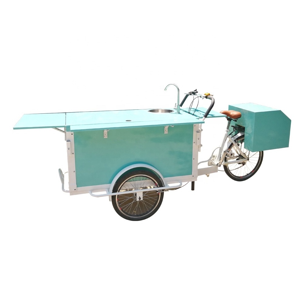 TUNE Customized Refrigerator Bike Electric Coffee Bike Scooter Food Cart for Sale