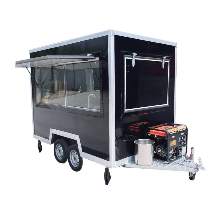 TUNE Mobile Street Tea Coffee Vending Carts Food Trailer Fish and Chip Food Cart with Wheels