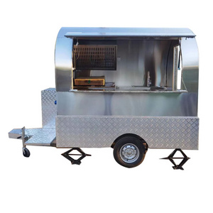 Electric Mobile Food Carts Food Cart   Food Truck Stainless Steel Trucks