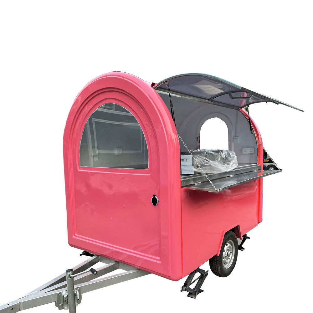 TUNE Hot Dog Cart Food Trailer For Sale Cheap Price Mobile Fast Barbecue Food Cart Coffee Truck Customize