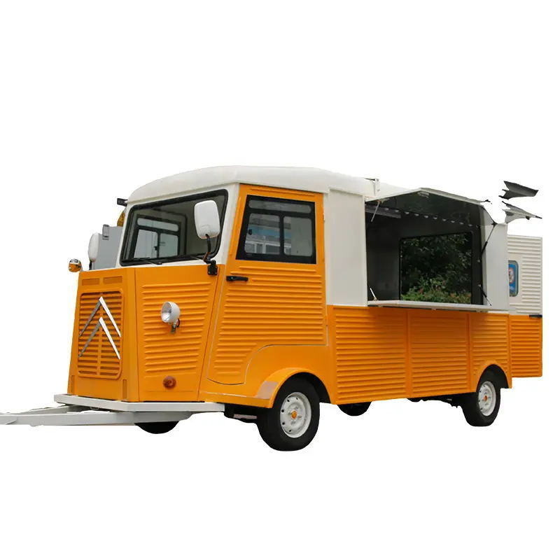 TUNE Ice Cream Cart Ice Slush Cart Tricycle Food Truck Mobile Restaurant Trailer