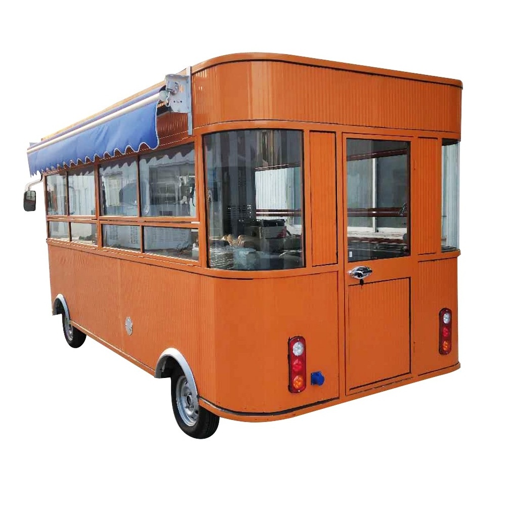 TUNE Various Types of Street Tea Coffee Vending Carts Fruit Carts Electric Buffet Car Food Truck