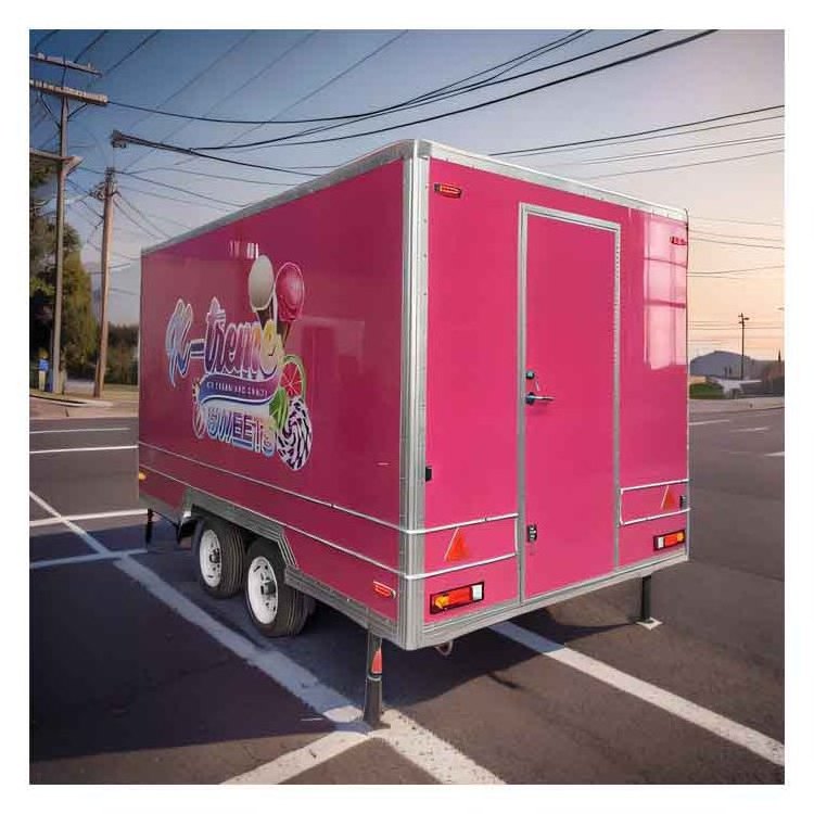 Ice Cream Cart Ice Slush Cart Carros De Comida Mini Food Truck