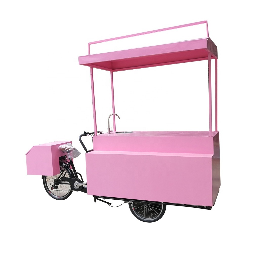 TUNE Customized Refrigerator Bike Electric Coffee Bike Scooter Food Cart for Sale