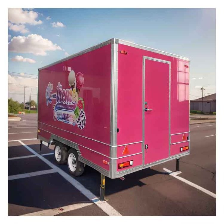 Ice Cream Cart Ice Slush Cart Carros De Comida Mini Food Truck