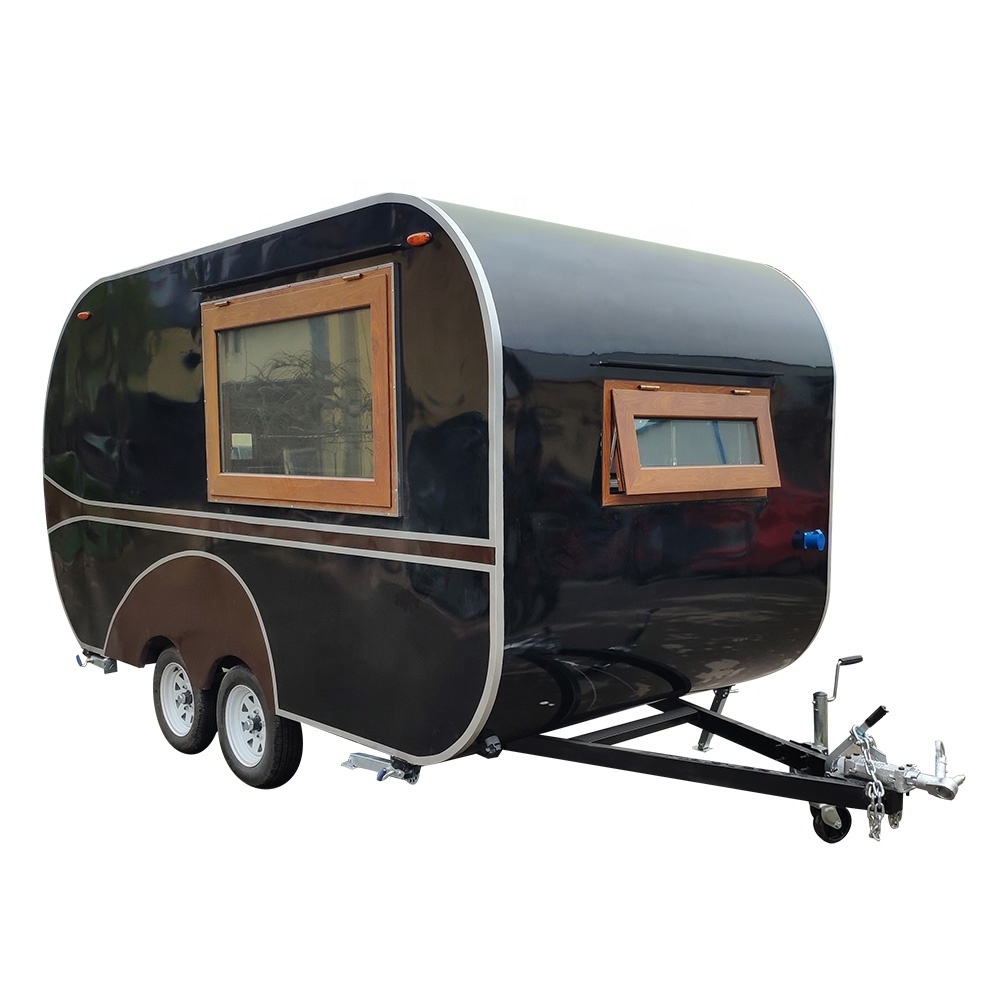 high quality  food trailer with fryer square  potato chip fast food cart  with wheels