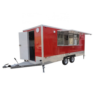 TUNE Hot Food Trailer Ice Cream Vans Food Truck Trailer Cart Mobile Kiosk Concession Food Trailer