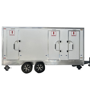 China Supply Bathroom Portable Toilets Portable Toilet In Container Trailer For Sale