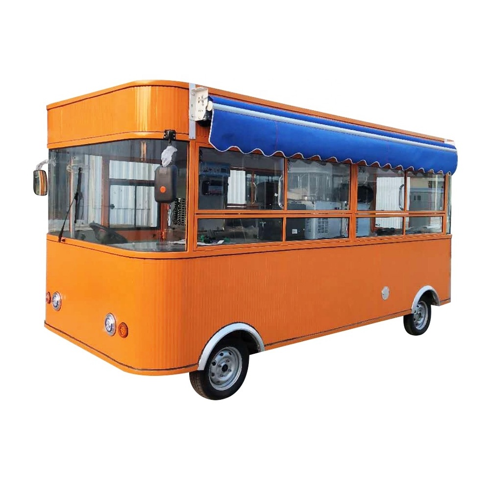 TUNE Various Types of Street Tea Coffee Vending Carts Fruit Carts Electric Buffet Car Food Truck