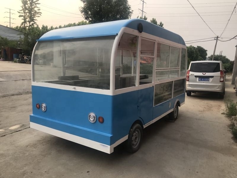 electric coffee bike cart enclosed hot dog machine cart