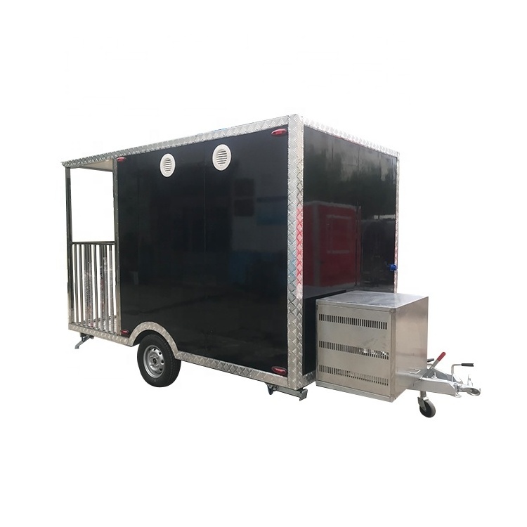 TUNE CE Mobil Food Trail Ramen Korean Food Carts Mobile Trailers Fast Food Truck with Pavilion in Finland