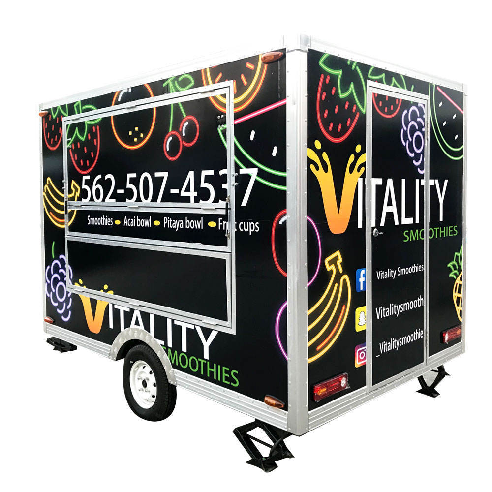 TUNE Widely Used Mobile Coffee Cart Food Trailer Exporter Electric Vans Venta de Food Truck