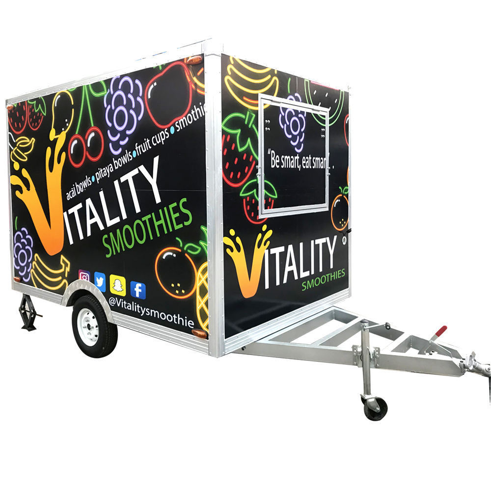 TUNE Widely Used Mobile Coffee Cart Food Trailer Exporter Electric Vans Venta de Food Truck