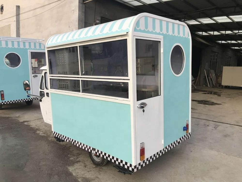 TUNE Multifunctional 3 Wheel Tricycle Food Cart Tuk Tuk Food Truck