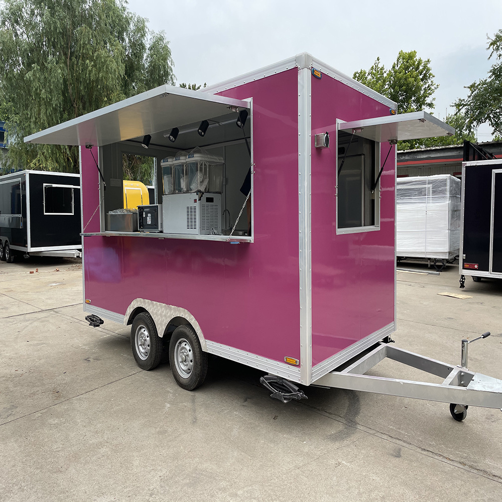 TUNE Hot Sale Ice Cream Food Truck Crepe Food Truck Bike Coffee Carts Electric Food Vending Cart for Sale