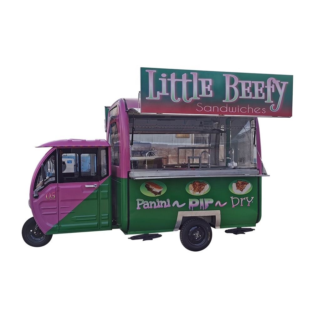 TUNE Top Grade Popular Best Selling Food Cart Electric Japanese Food Cart Tuk Tuk Food Trucks