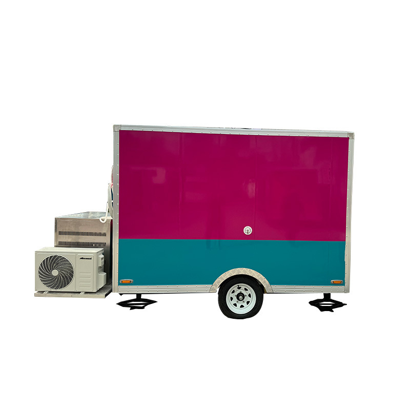 Mini Canteen Truck Van Mobile Fast Food Cart bbq Trailer Food Truck in USA for Sale