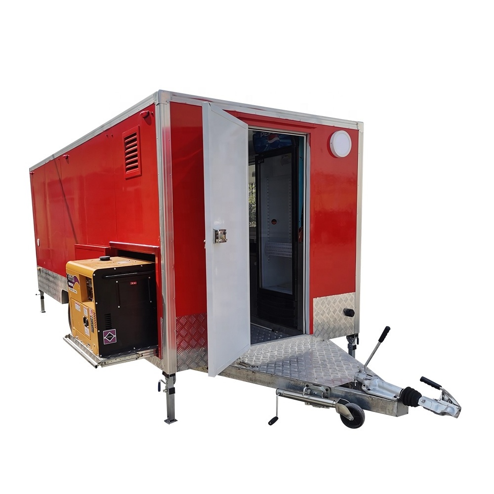 TUNE Hot Food Trailer Ice Cream Vans Food Truck Trailer Cart Mobile Kiosk Concession Food Trailer