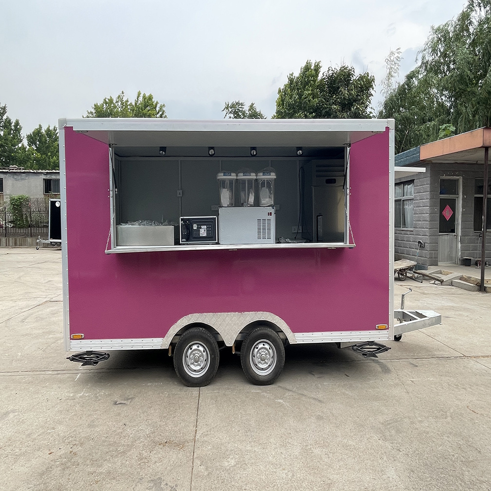 TUNE Hot Sale Ice Cream Food Truck Crepe Food Truck Bike Coffee Carts Electric Food Vending Cart for Sale