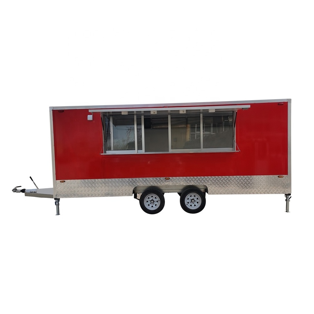 TUNE Hot Food Trailer Ice Cream Vans Food Truck Trailer Cart Mobile Kiosk Concession Food Trailer