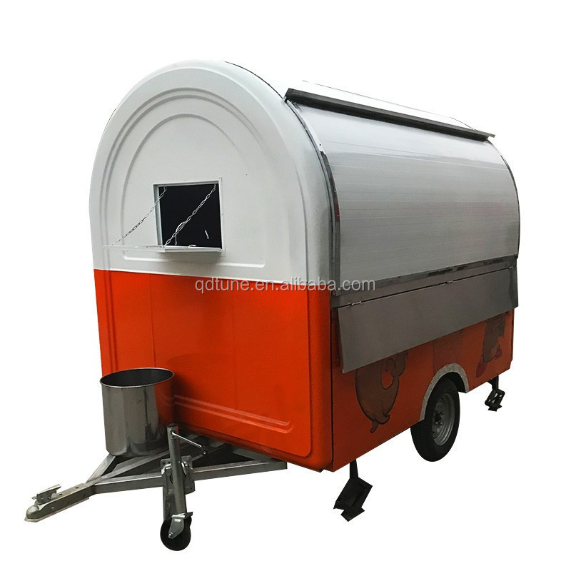 TUNE  Food trailer vending machine for foods and drinks ice cream cart machine churros round food trailer