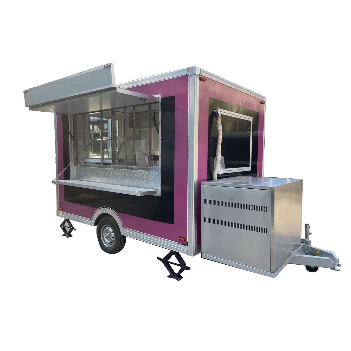 mobile food trailer fiberglass enclosed trailers