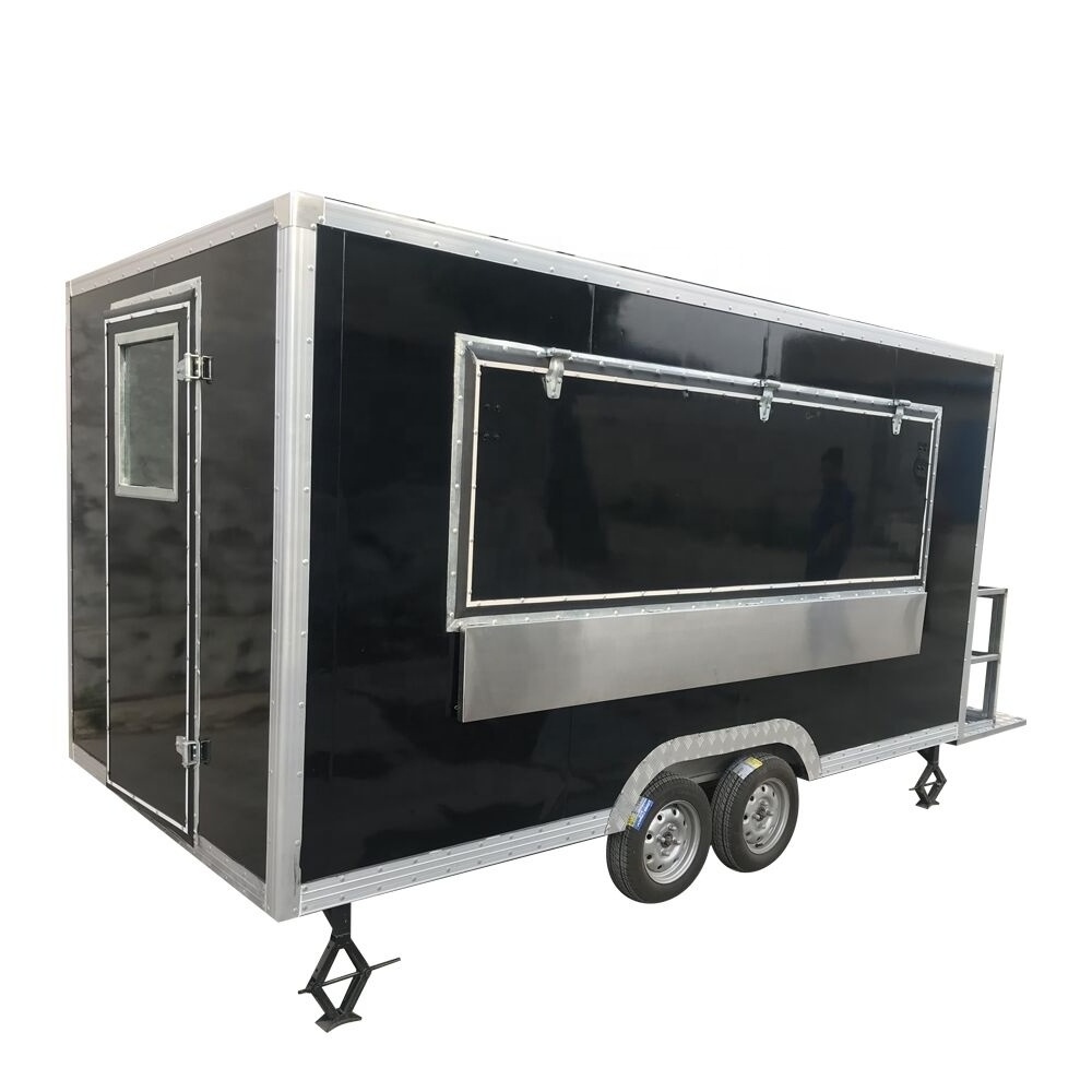 China mobile potato chips making machine selling food trailer,outdoor street food trailer cart