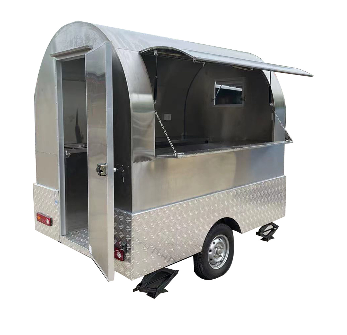 Food Cart Catering Trailer Hotdog Cart Mobile Food Truck Mobile Food Dining Car