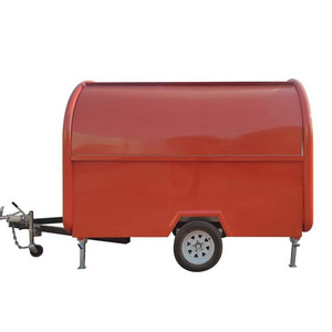 TUNE Kebab Ice Cream Mobile Coffee Cart Catering Trailer With Two Wheels