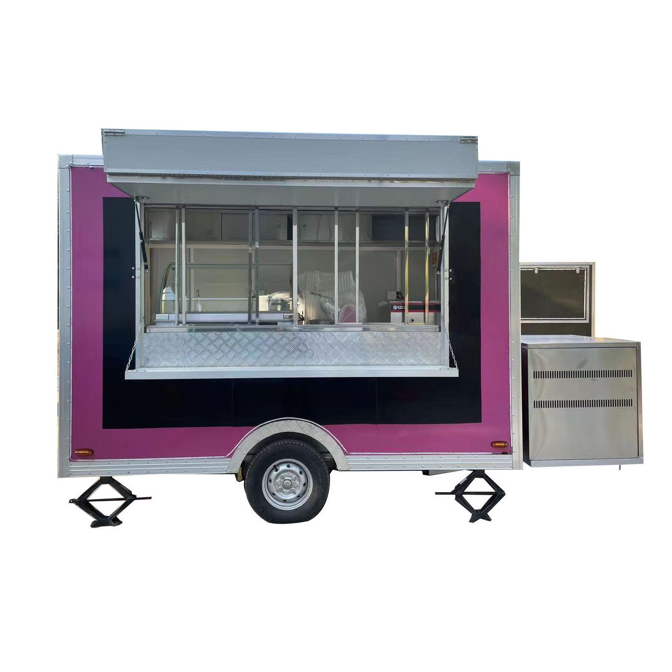 mobile food trailer fiberglass enclosed trailers